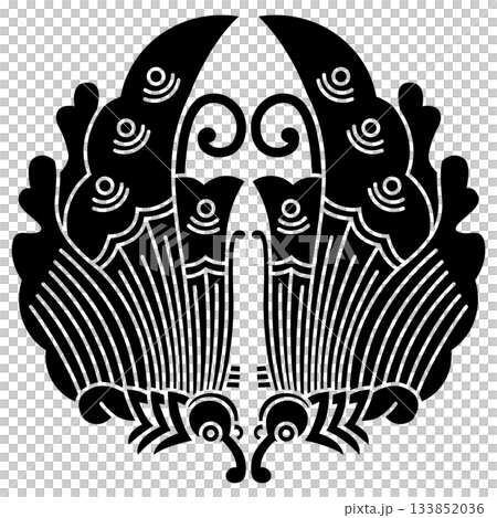 This is the family crest. It is called the twin swallowtail butterfly. 133852036