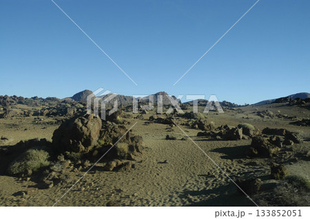 volcanic landscape found on the ascent to the volcano volcanic landscape found on the ascent to the volcano 133852051