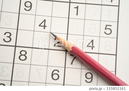 Puzzle game with pencil for practice skill. Puzzle game with pencil for practice skill. 133852161