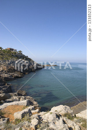 images of the landscape of the mediterranean coast 133852313