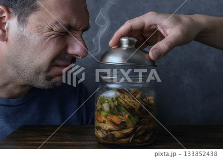 臭い物に蓋をする 133852438