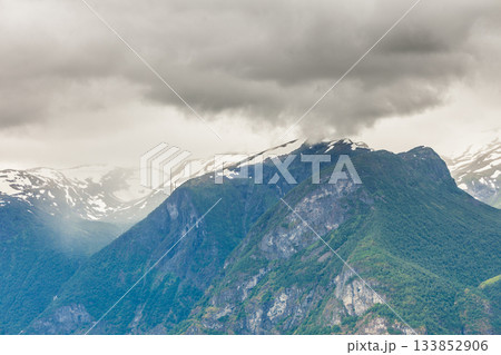 mountains landscape in Norway. 133852906