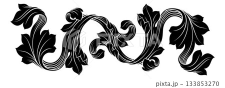 Filigree Crest Coat of Arms Heraldic Pattern Motif Filigree Crest Coat of Arms Heraldic Pattern Motif 133853270