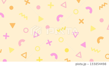 シンプルでポップな幾何学模様のビジネス背景 133854498