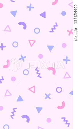 シンプルでポップな幾何学模様のビジネス背景 133854499