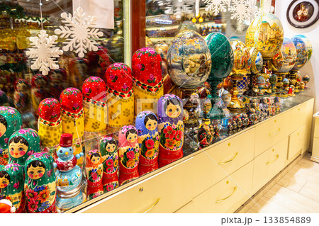 Wooden Nesting Dolls or Russian Matryoshka Dolls for sale in Russia Wooden Nesting Dolls or Russian Matryoshka Dolls for sale in Russia 133854889