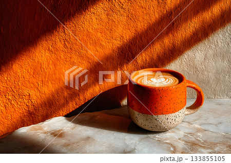 Cafe Vibes: Artisan Latte in Warm Rustic Setting for Cozy Moments Generative AI Cafe Vibes: Artisan Latte in Warm Rustic Setting for Cozy Moments Generative AI 133855105