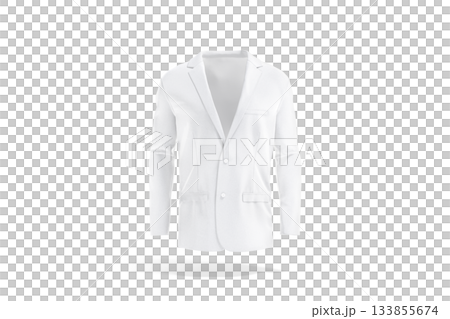 Blank white men blazer mockup, png, transparent background, 3d rendering. Empty male classic single breasted jacket mock up cut out. Clear elegance notch lapel overcoat for formalwear template. Blank white men blazer mockup, png, transparent background, 3d rendering. Empty male classic single breasted jacket mock up cut out. Clear elegance notch lapel overcoat for formalwear template. 133855674