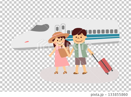 搭乘新幹線的男男女女 133855860