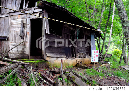 乙女鉱山の建物の残骸 乙女鉱山の建物の残骸 133856821