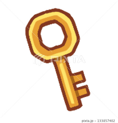 シンプルな鍵のイラスト 133857402