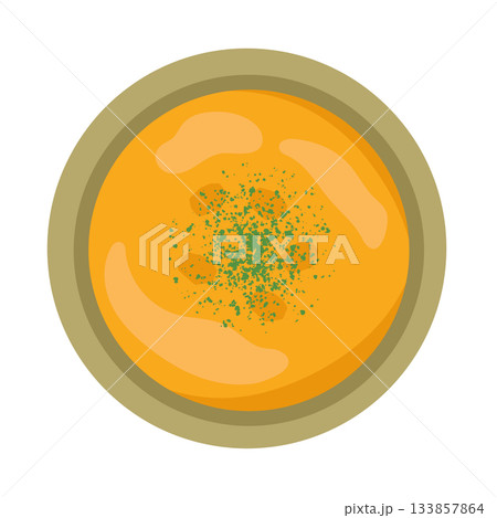 にんじんスープ・ポタージュ　イラスト 133857864