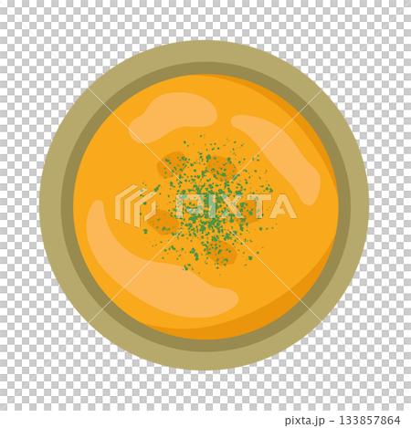 にんじんスープ・ポタージュ　イラスト 133857864