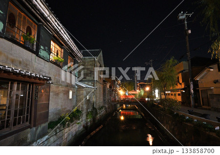 下田ペリーロードの夜景とレトロな建物 下田ペリーロードの夜景とレトロな建物 133858700