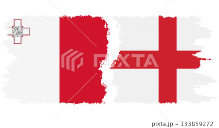 England and Malta grunge flags connection vector England and Malta grunge flags connection vector 133859272
