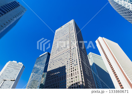 東京 新宿副都心の高層ビル群 東京 新宿副都心の高層ビル群 133860671