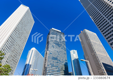 東京 新宿副都心の高層ビル群 東京 新宿副都心の高層ビル群 133860674