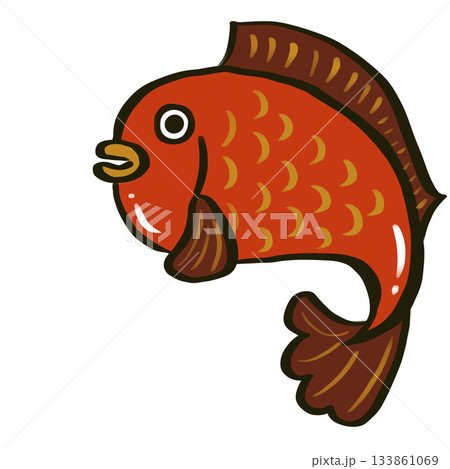 めでたいタイのイラスト めでたいタイのイラスト 133861069