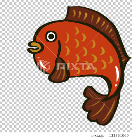 めでたいタイのイラスト めでたいタイのイラスト 133861069