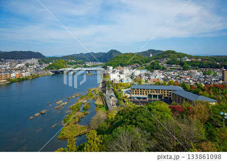 犬山城より犬山橋方面を望む 133861098