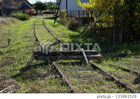 草に覆われた廃線の様子 草に覆われた廃線の様子 133861529