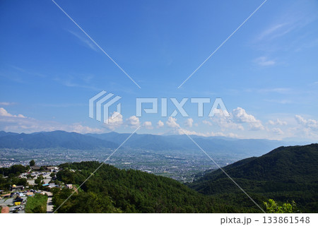 甲府盆地を眺める 133861548