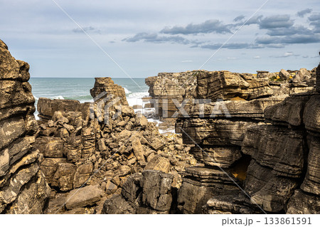Cape Carvoeiro carst field plateu, Revelim dos Remedios Peniche peninsula, Portugal Cape Carvoeiro carst field plateu, Revelim dos Remedios Peniche peninsula, Portugal 133861591