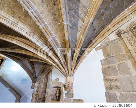 Main cloister of the Monastery of the Order of Christ, Convento de Cristo in Tomar, Portugal. Main cloister of the Monastery of the Order of Christ, Convento de Cristo in Tomar, Portugal. 133861604