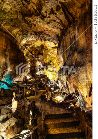 Mira de Aire Caves, Grutas de Mira de Aire at Leiria, Portugal. A set of limestone caves in Porto de Mos 133861611