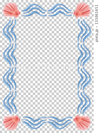 Watercolor decorative ocean frame with seashells and wave elements. Isolated template for invitations, cards, posters, scrapbooking, packaging, textiles, beach house decor, nursery, coastal designs. Watercolor decorative ocean frame with seashells and wave elements. Isolated template for invitations, cards, posters, scrapbooking, packaging, textiles, beach house decor, nursery, coastal designs. 133861651