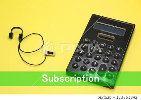 Subscriptionの文字素材 Subscriptionの文字素材 133861842