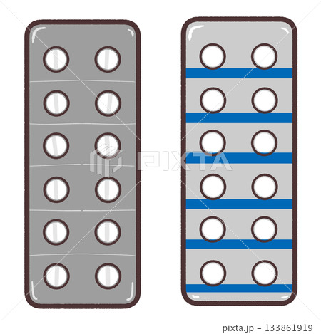 錠剤イラストセット 133861919