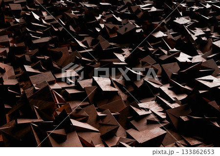 破壊をイメージした背景素材 133862653