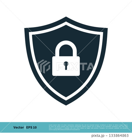 Shield Secure Icon Vector Logo Template Illustration Design. Vector EPS 10. 133864863