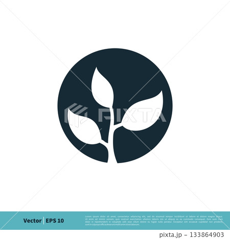 Leaf, Growth Plant Icon Vector Logo Template Illustration Design. Vector EPS 10. 133864903