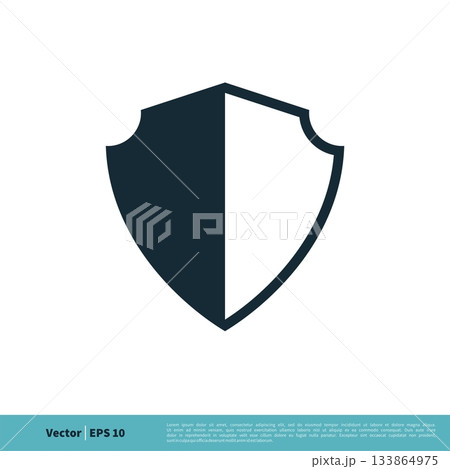 Shield Defense Icon Vector Logo Template Illustration Design. Vector EPS 10. 133864975