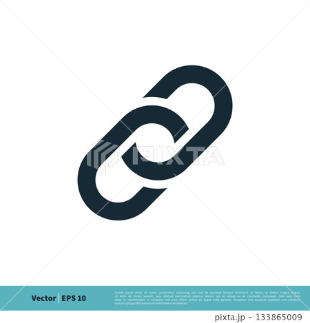 Chain Linked Connected Icon Vector Logo Template Illustration Design. Vector EPS 10. 133865009