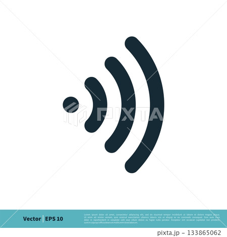Signal Wi-Fi Icon Vector Logo Template Illustration Design. Vector EPS 10. Signal Wi-Fi Icon Vector Logo Template Illustration Design. Vector EPS 10. 133865062