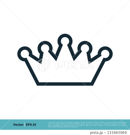 Crown Icon Vector Logo Template Illustration Design. Vector EPS 10. Crown Icon Vector Logo Template Illustration Design. Vector EPS 10. 133865069