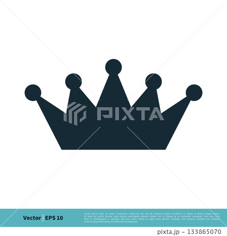 Crown Icon Vector Logo Template Illustration Design. Vector EPS 10. Crown Icon Vector Logo Template Illustration Design. Vector EPS 10. 133865070