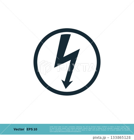 Thunderbolt Icon Vector Logo Template Illustration Design. Vector EPS 10. Thunderbolt Icon Vector Logo Template Illustration Design. Vector EPS 10. 133865128
