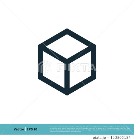 Hexagon Box Line Art Icon Vector Logo Template Illustration Design. Vector EPS 10. Hexagon Box Line Art Icon Vector Logo Template Illustration Design. Vector EPS 10. 133865184