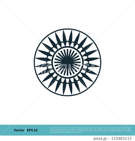 Ornamental Decoration Flower Icon Vector Logo Template Illustration Design. Vector EPS 10. 133865213