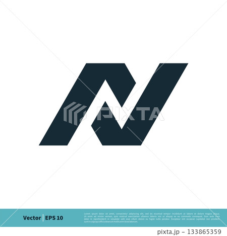 Letter N Icon Vector Logo Template Illustration Design. Vector EPS 10. 133865359