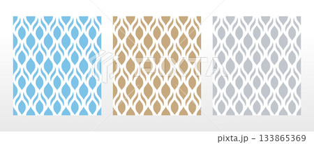 Set of abstract geometric patterns. Seamless vector backgrounds. Colored ornaments Graphic modern patterns Simple lattice graphic design 133865369