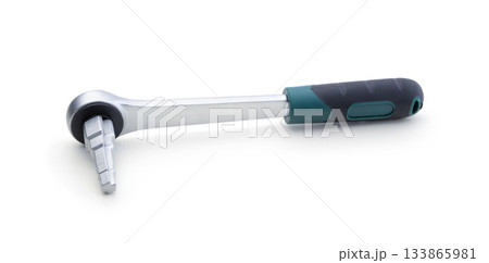 Plumbing wrench isolated on white. Plumbing wrench isolated on white. 133865981