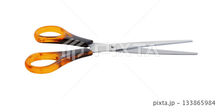Metal scissors isolated on white. Metal scissors isolated on white. 133865984