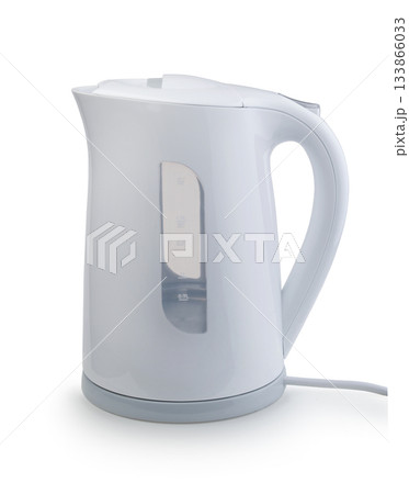 Electric kettle isolated on white. Electric kettle isolated on white. 133866033