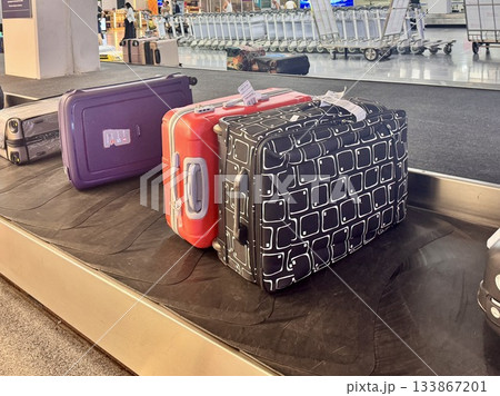Colorful suitcases at Phuket Airport 133867201