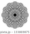 Mandala coloring page pattern art, floral doodle mandala for coloring pages interior 133869875